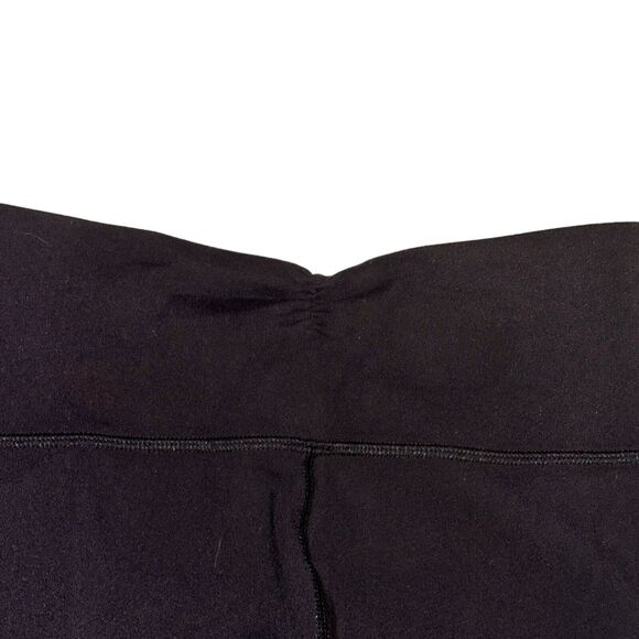 Lululemon Gather & Crown Crop Women's Size 6 Black Luon Mid Rise Split Hem - Picture 3 of 6